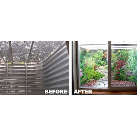 Biggies Scenes Window Well Scenes-White, 100 in wide x 60 in high BG-WW-WTE-100